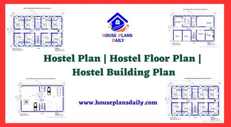 Hostel Plan | Hostel Floor Plan | Hostel Building Plan - House Plan and ...