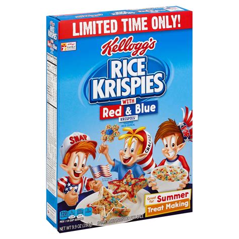 Kellogg S Rice Krispies With Red Blue Cereal Shop Cereal At H E B