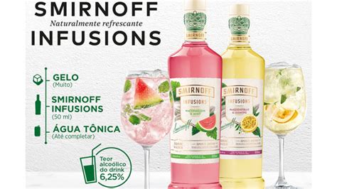 Smirnoff lança Infusions nos sabores Maracujá Jasmin e Melancia