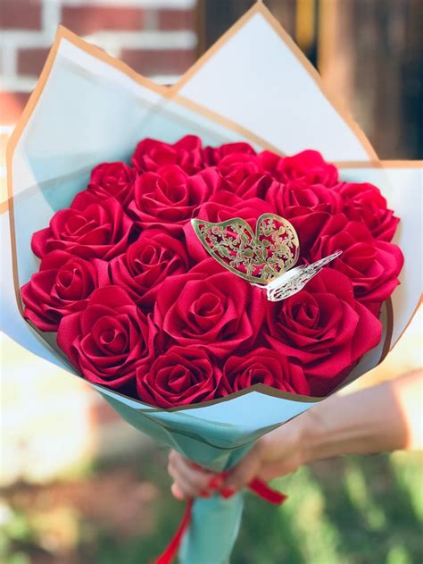 Ramo De Rosas Eternas Rojas Regalos Rosas Arreglos Florales Diy