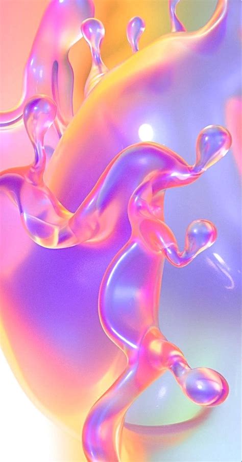 Abstract Pink And Purple Liquid Iphone Wallpaper