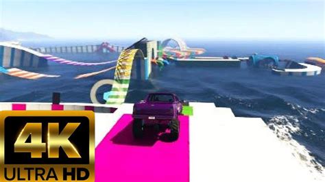 GTA5 Online Parkour 4K Ultra HD Sandking Insane Colorful Waterpark