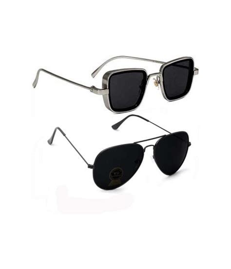 Buy Elligator Classic Aviator And Kabir Sunglasses For Men And Women Metal Mirror Uv Lens