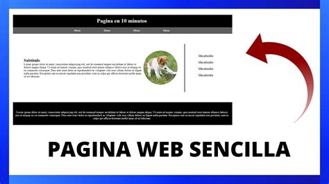 CREAR PAGINA WEB SENCILLA EN 10 MINUTOS Con HTML Y CSS Tutorial YouTube