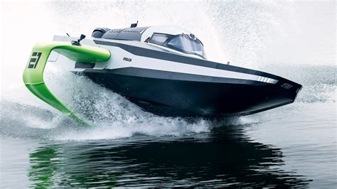 E Racing Racebird Electric Foiling Powerboat Takes Flight