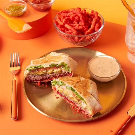 CHEETOS FLAMIN HOT Cheeseburger Crunch Wrap Cheetos