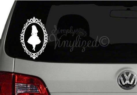 Alice In Wonderland Cameo Disney Inspired Laptop Car Window