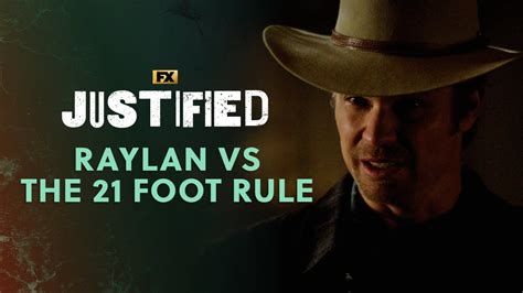 Raylan Vs The 21 Foot Rule Scene Justified FX YouTube