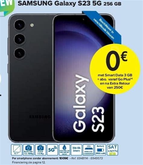 Samsung Galaxy S23 5g 256 Gb Promotie Bij Carrefour