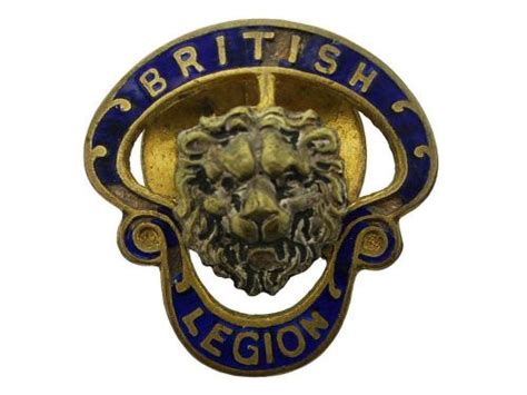 Original Ww1 Royal British Legion Rbl Members Large Lapel Badge Ez21