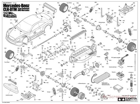 Tamiya Manual Mercedes Benz Clk Dtm Team Vodafone Amg