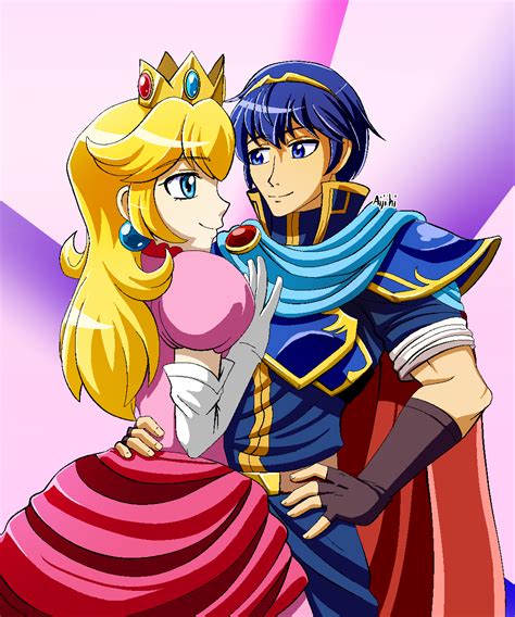 Princess Peach X Marth Com By Aijihi On Deviantart