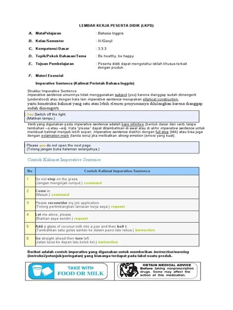 Contoh Lkpd Bahasa Inggris Bahasa Inggris Kelas 9 K13 The Text