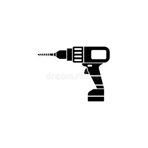 Cordless Drill Outline Stock Illustrations 1604 Cordless Drill