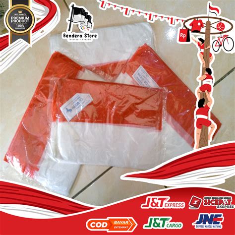 Jual Bendera PLASTIK ISI 100 Lembar Merah Putih Bagus Untuk Hiasan