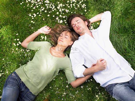 A Couple Sleeping On The Grass Picture And Hd Photos Free Download On Lovepik