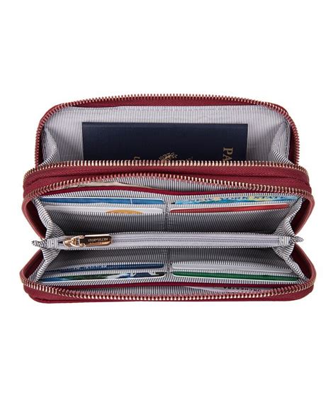 Travelon Rfid Blocking Double Zip Wallet Macys