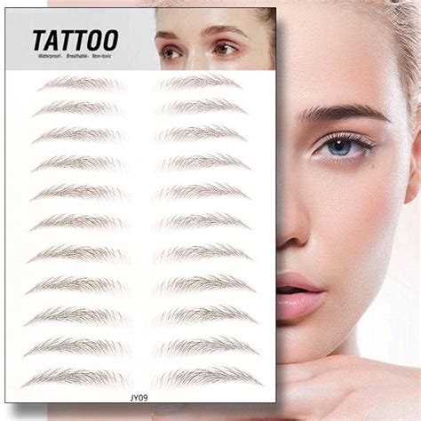 Buy Lasting Brow Stickers Eyebrow Tattoo Sticker False Eyebrows