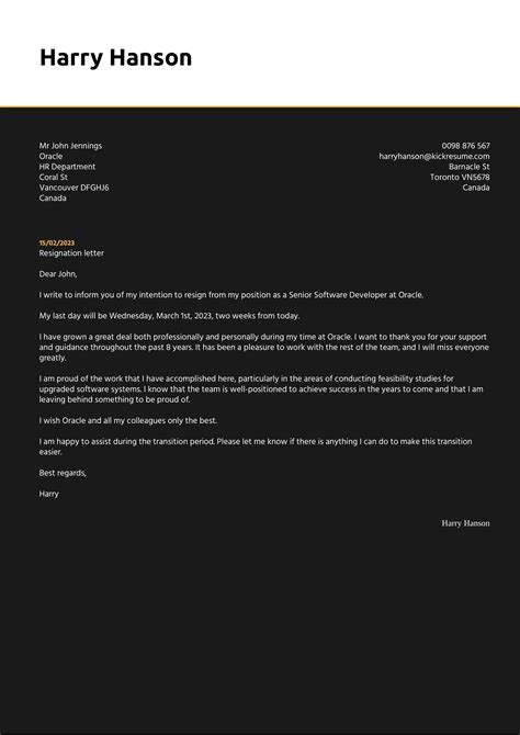 Resignation Letters Two Weeks Notice How To Write A Letter Giving A