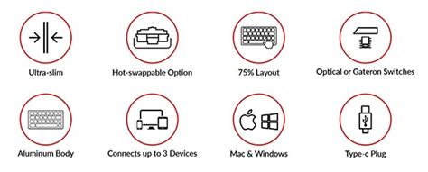 Keychron K3 Wireless Aluminium RGB Hot Swappable Mechanical Keyboard LP Brown K3 E3 Mwave