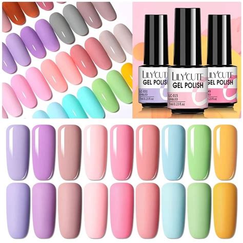 Lilycute Ml Nail Gel Polish Semi Permanent Gel Varnish Base Top Coat