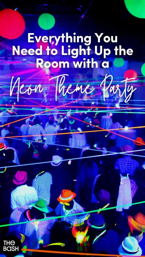 A Room Full Of People With Colorful Lights And The Words Everything You