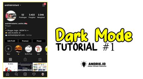 Cara Mengaktifkan Mode Malam Atau Dark Mode Instagram Dengan Aplikasi