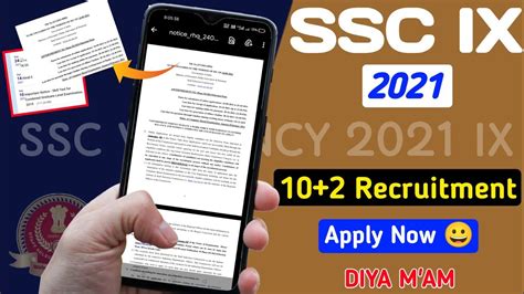 Ssc Various Selection Post Ix Recruitment 2021 Ssc Phase Ix