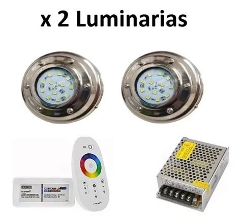 Kit Completo Luces Led Rgb Pileta Fibra De Vidrio