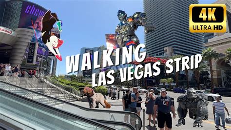 4K Walking Las Vegas Strip 4 26 2023 Caesars Palace CinemaCon Linq