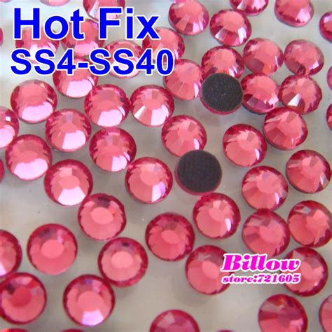 Ss Ss Dmc Hot Fix Rhinestone Flatback Color Rose Iron On Transfer