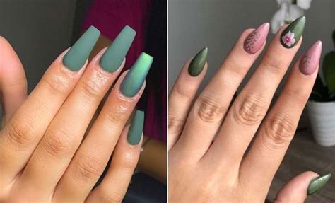 23 Olive Green Nails That Are Perfect For Fall Stayglam