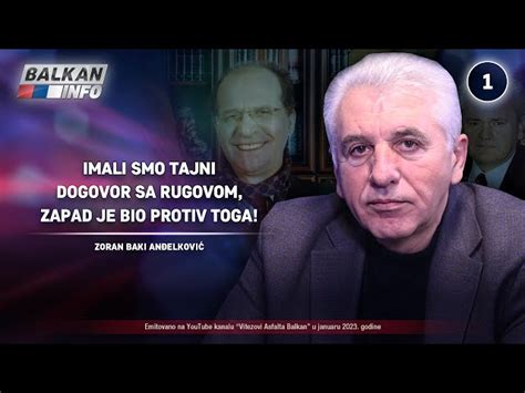 INTERVJU Zoran Anđelković Imali smo dogovor sa Rugovom zapad je bio