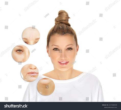 Ageing Skin Internal External Causes Skin Stock Photo