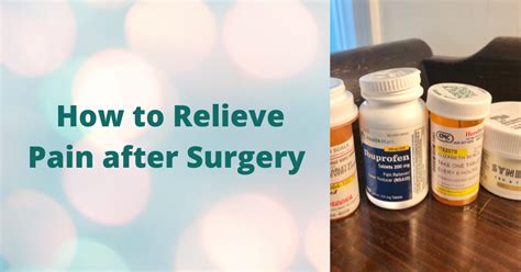 How To Relieve Pain After Surgery Blog Elizabeth Scala Holistic