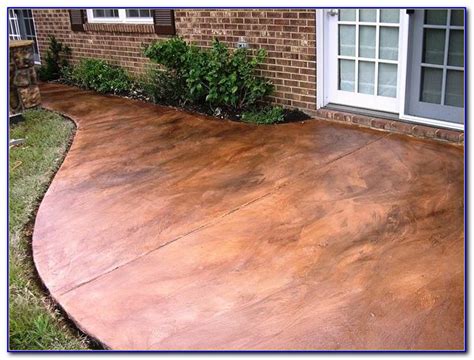 Staining Concrete Patio To Look Like Stone Patios Home Design Ideas