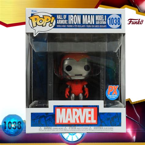 Funko Pop Deluxe Marvel Hall Of Armor Iron Man Silver Centurion Px