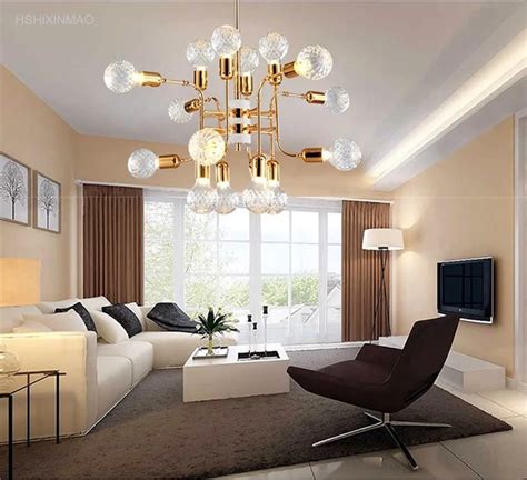 Postmodern Creative Crystal Chandeliers Living Room Restaurant Villa