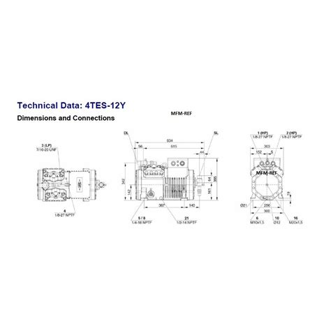 Bitzer 4TES 12Y 40P Ecoline Compresseur Pour 400V 3 50Hz