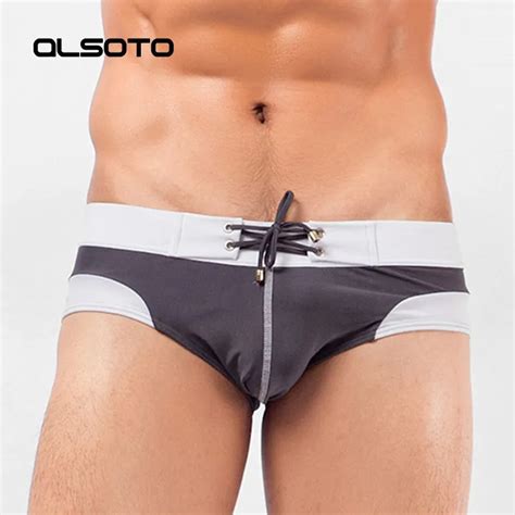 Summer Style Man Swim Trunks Low Waist Swimwear Sexy Pouch Man Swimming