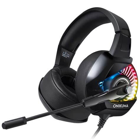 Headset Gamer Profissional Onikuma K6 RGB Preto Kase Distribuidora