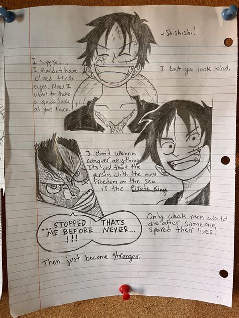 some Luffy fan art i made : r/OnePiece