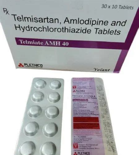 Telmisartan Amlodipine Hydrochlorothiazide Tablet Plethico