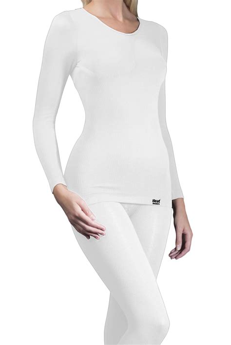 Ladies Heat Holders Long Sleeved Thermal Vest Thermal Long Sleeve Long Sleeve Tops Thermal Top