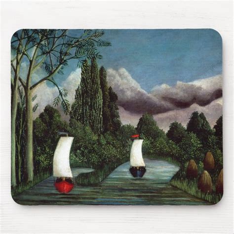 The Banks Of The Oise Oil On Canvas Mouse Pad Zazzle Henri