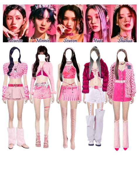 G Idle Queencard Outfit ShopLook Korean Outfits Kpop Kpop