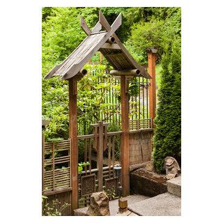 Wabi Sabi Gate Asian Patio Portland By Kuda Photography Houzz