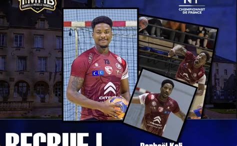 Un arrière gauche Raphaël KALI Thionville Moselle Handball