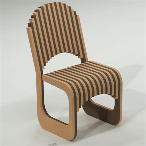 Parametric Chair Design Dxf File Cnc Cut Plywood Chair Etsy Uk