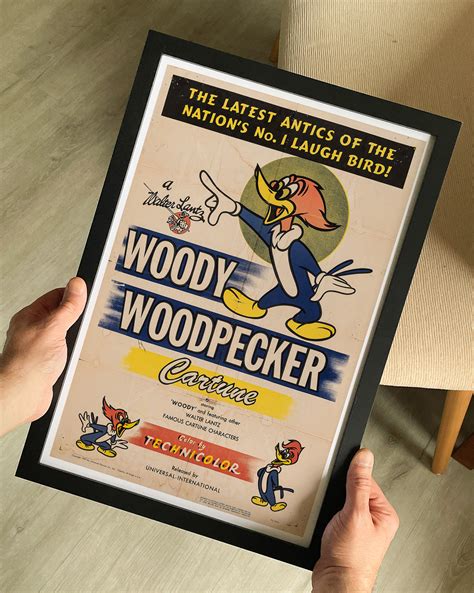 Woody Woodpecker 1941 Movie Poster The Curious Desk